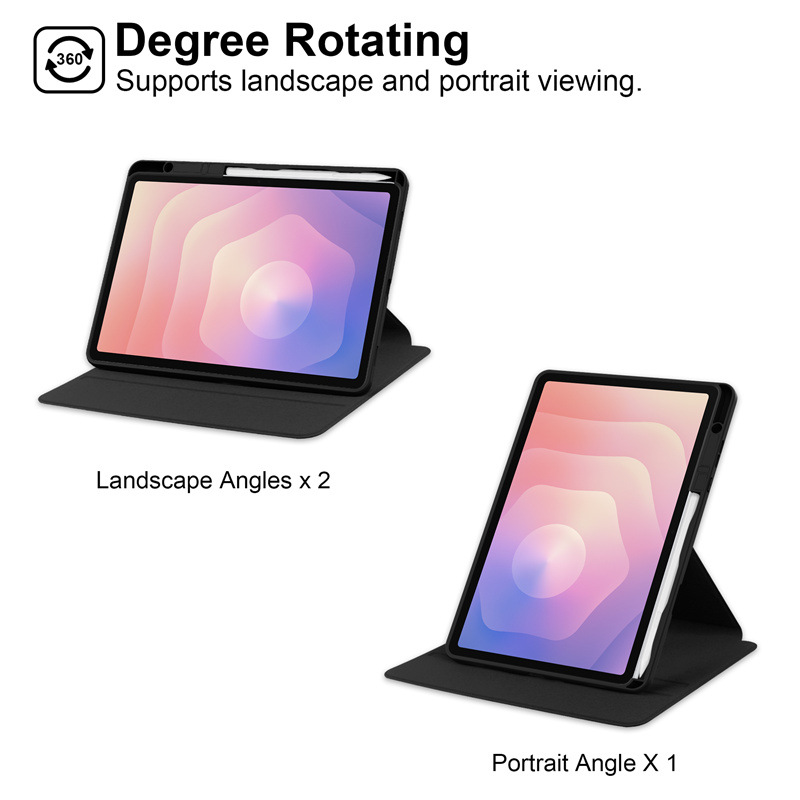 Load image into Gallery viewer, Samsung Galaxy Tab S12 Plus (2026) 12.4" - Silicone 360-Degree Rotating Smart Sleep Drop-Proof Case
