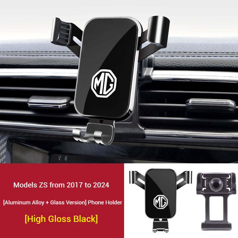 Load image into Gallery viewer, MG Aluminum Alloy + Glass Meterial Car Model-Specific Phone Mounts For ZS (2017–2024 models) - i-Station Mobile Phone &amp; Electronic Device Repair and Accessories
