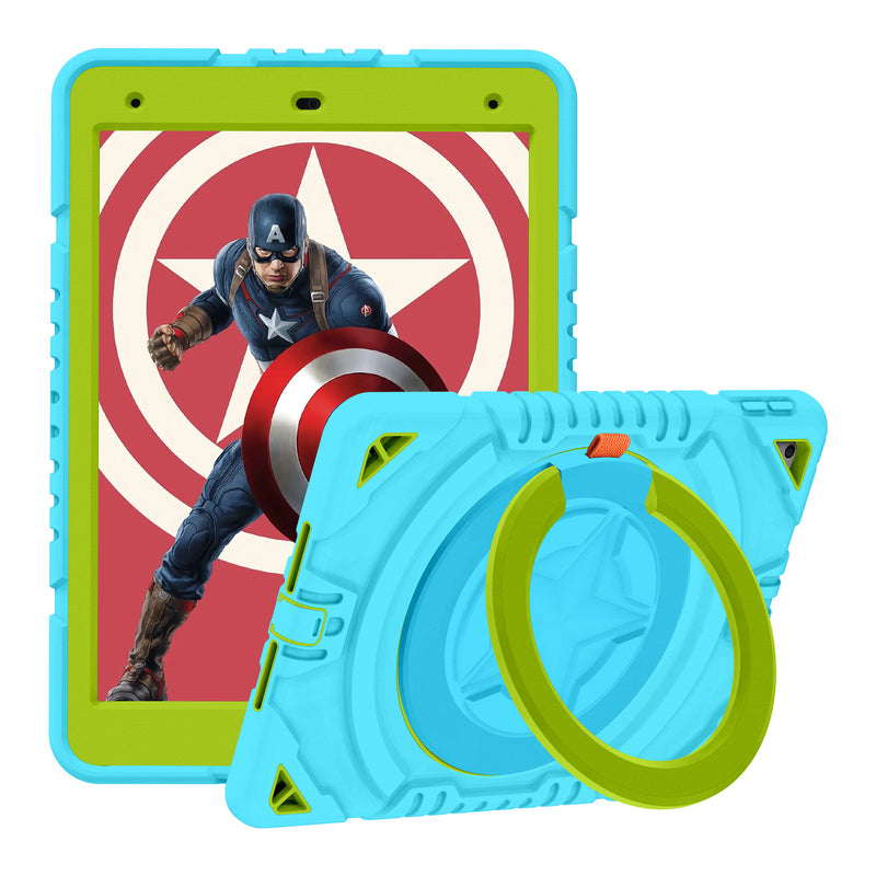 Load image into Gallery viewer, [Built-in Rotating Stand] Apple iPad 7/8/9 10.2&#39;&#39; 7/8/9th Gen (2019/2020/2021) Silicone Full-cover Children&#39;s Drop-resistant Case
