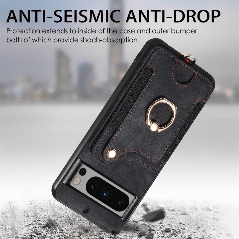 Load image into Gallery viewer, [With Card Slot] Google Pixel 9/A/Pro/XL - Vintage Detachable Wallet Shockproof Stand Phone Case
