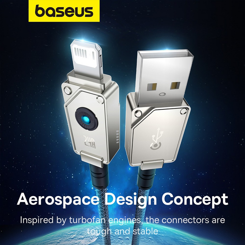 Load image into Gallery viewer, Baseus Unbreakable Series Fast Charging Data Cable USB to iP 2.4A 2m
