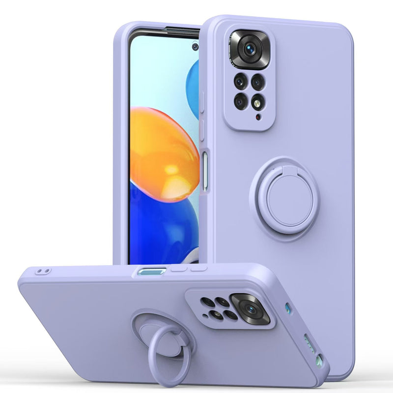 Load image into Gallery viewer, [Built-in Stand] Xiaomi Redmi Note 8/Pro/T Liquid Silicone Drop-Proof Stand Series Case
