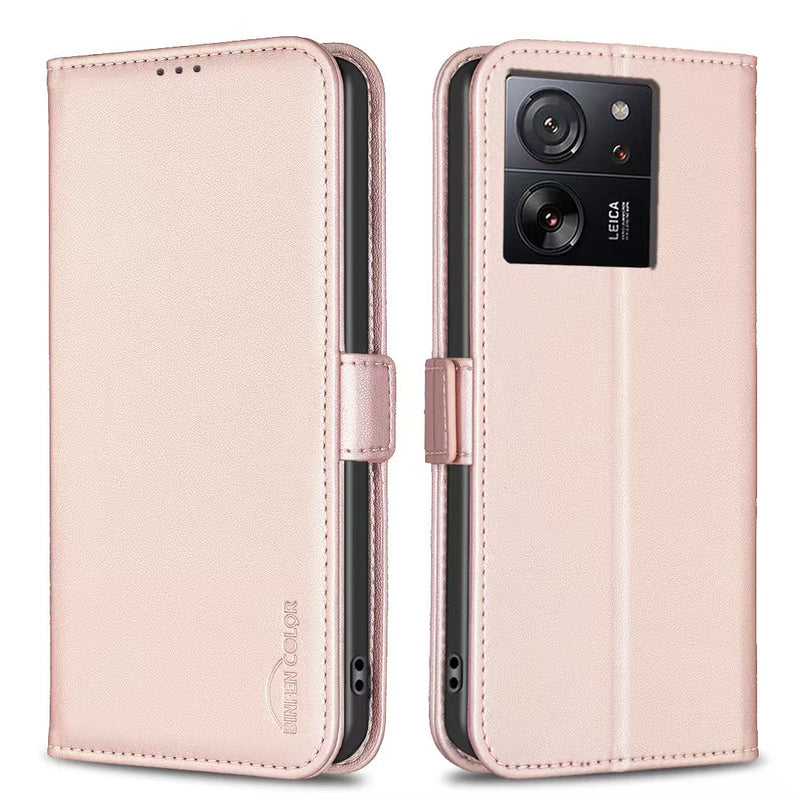 Load image into Gallery viewer, [With Card Slot] Xiaomi Mi 12T/Pro PU Leather Magnetic Buckle Flip Cover Genuine Leather Series Case
