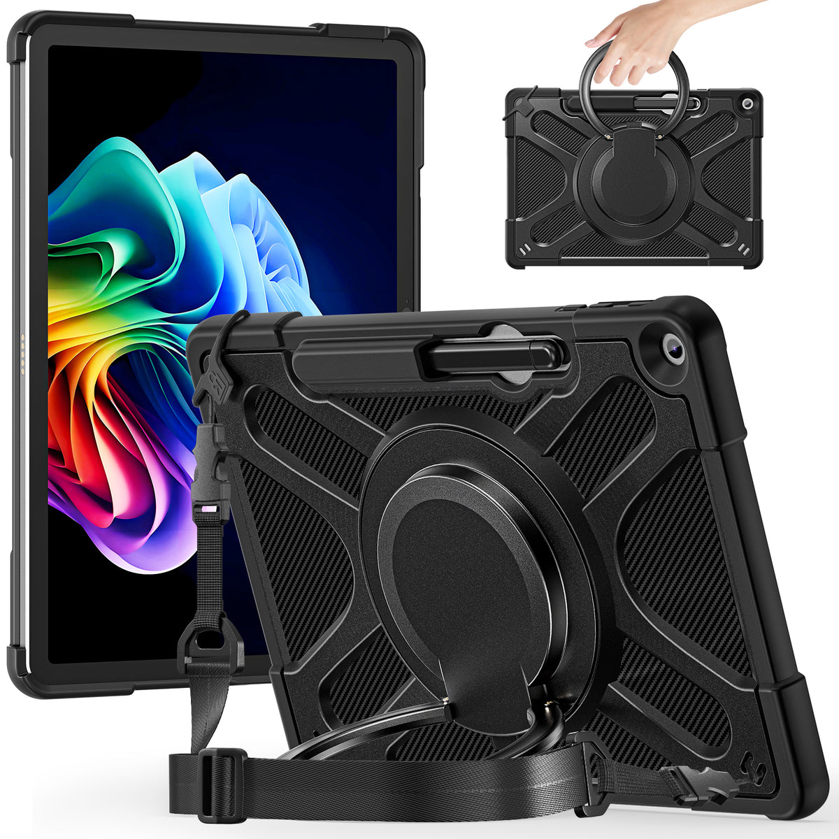 Microsoft Surface Pro 12 (2025) - 360 Degree Rotate Shockproof Heavy Duty Tough Stand Case Cover With Pen Holder - i-Station Mobile Phone & Electronic Device Repair and Accessories