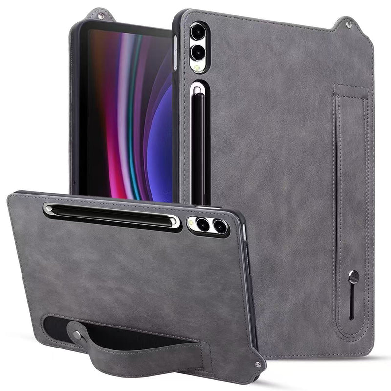 Load image into Gallery viewer, Samsung Galaxy Tab S11 Ultra (2025) 14.6&quot; - Shockproof Stand Hand Strap Tablet Case Leather TPU Case
