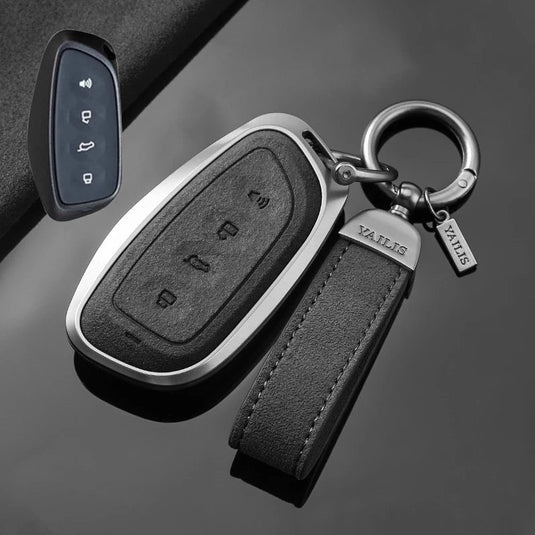 Great Wall High-Quality Suede Car Key Fob Case Cover For Haval Raptor, Dargo 2nd Gen, Xiaolong Max, Shenshou, H6