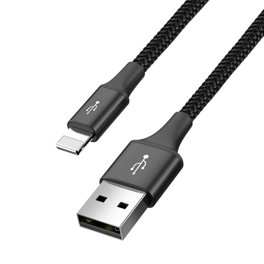 Baseus 4 in 1 Nylon Braided Cable (2 x Lightning / Type-C / Micro USB) 3.5A 1.2m (CA1T4-A01) - Black