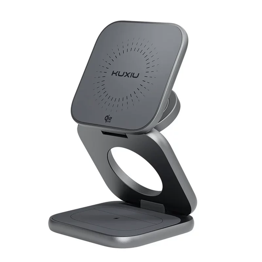 KUXIU X40 Turbo 25W Qi2.2 Magnetic 3-in-1 Foldable Wireless Charger for iPhone, Apple Watch & AirPods - i-Station Mobile Phone & Electronic Device Repair and Accessories
