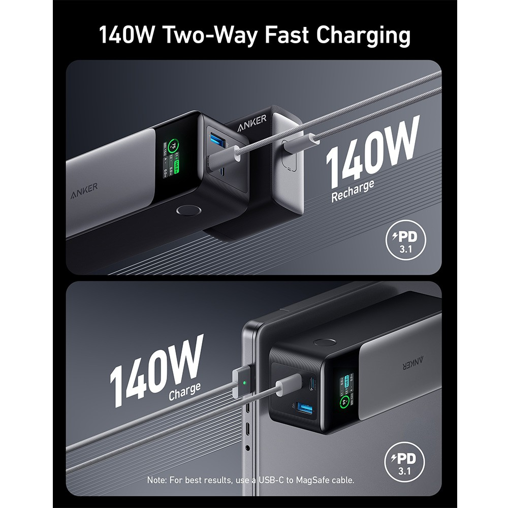 Anker 737 24,000mAh Power Bank Gen 2 (A1289011) - i-Station Mobile Phone & Electronic Device Repair and Accessories