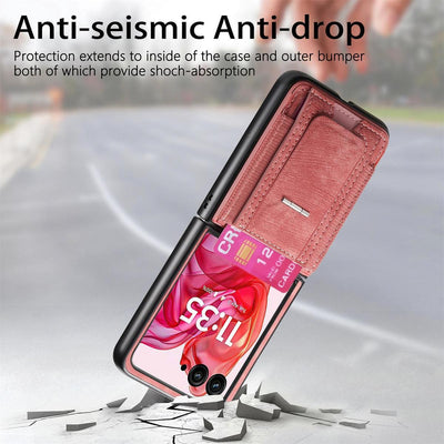 [With Stand] Motorola Moto Razr 40/Ultra Anti-drop Protective Flip Case - i-Station Mobile Phone & Electronic Device Repair and Accessories