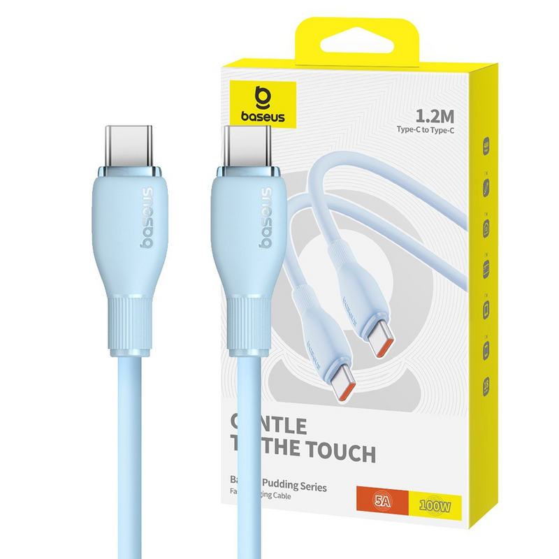 Load image into Gallery viewer, Baseus Pudding Series Fast Charging Cable Type-C to Type-C 100W 1.2m
