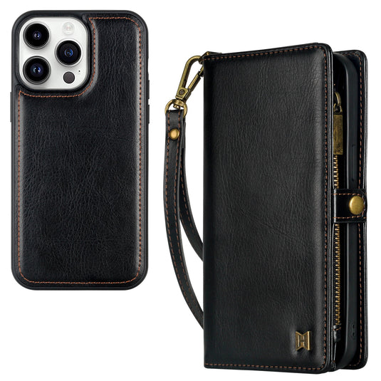 [2 in 1 Magnetic Detachable][With Card Slot] Apple iPhone 11/Pro/Max - Multi Functional Flip Leather Wallet Series Case