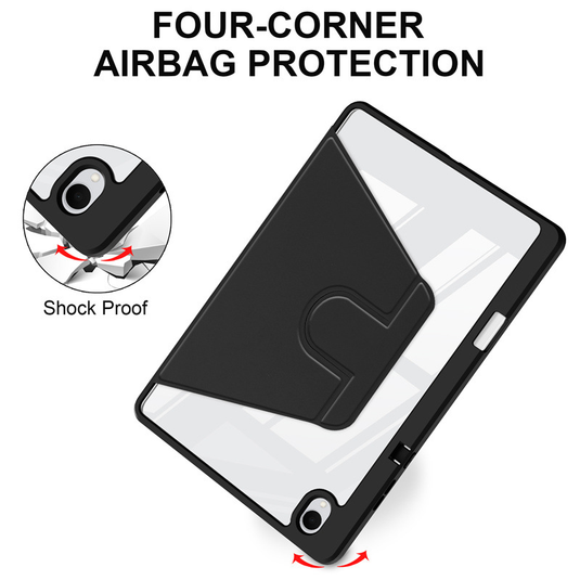 Samsung Galaxy Tab S12 Plus (2026) 12.4" - Silicone 360-Degree Rotating Smart Sleep Drop-Proof Case