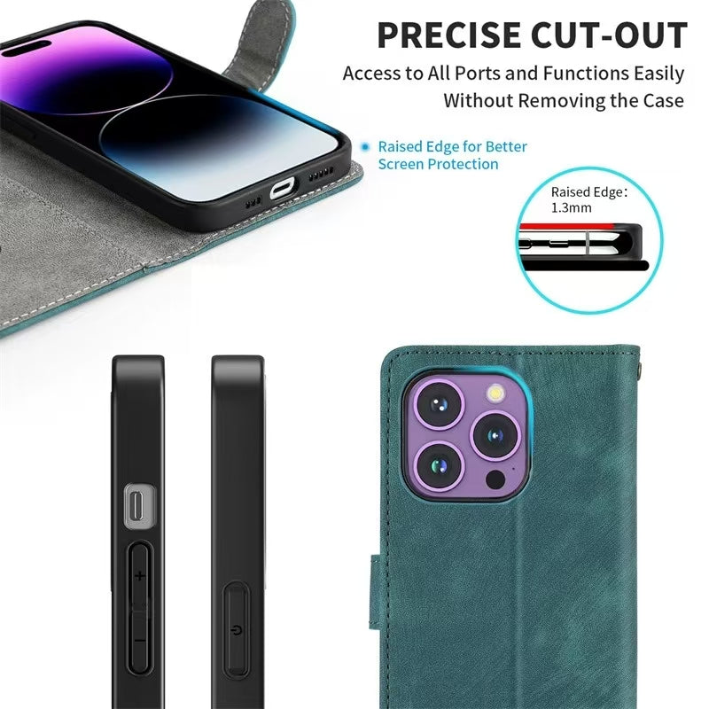 Load image into Gallery viewer, [With Card Slot] ZTE Nubia Z60s Pro Minimalist Leather Wallet Series Case
