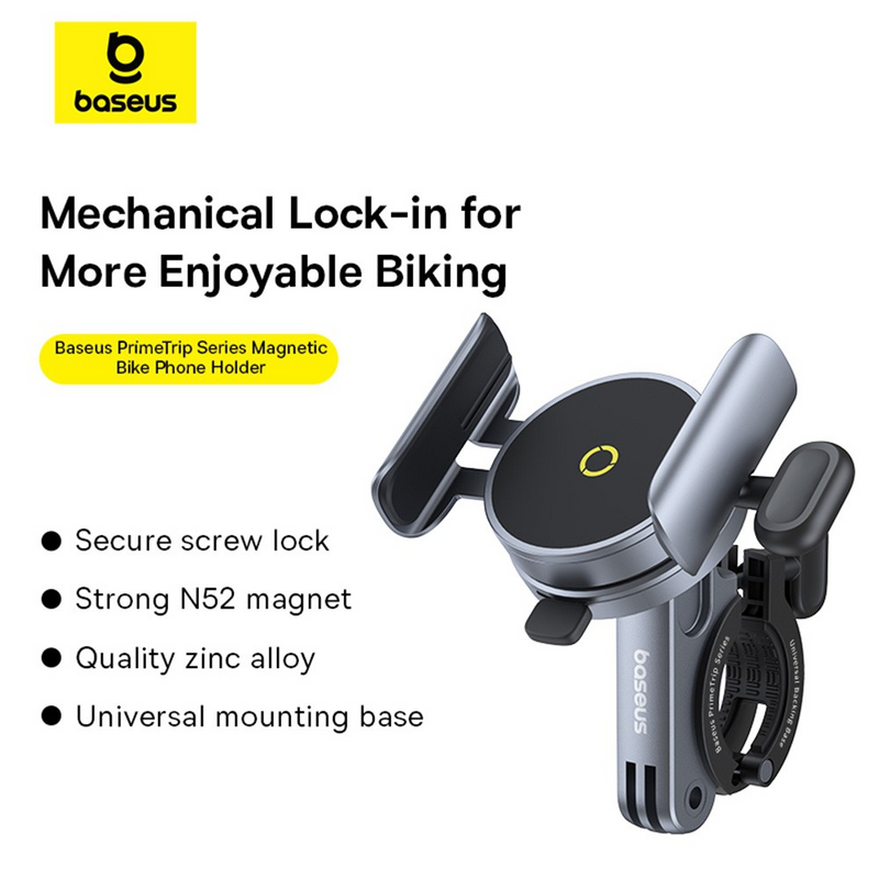 Load image into Gallery viewer, Baseus PrimeTrip Series Magnetic Bike Phone Holder - Cosmic Black

