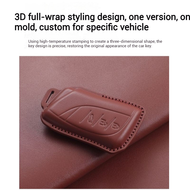 Load image into Gallery viewer, Lexus Full-wrap Genuine Leather Car Key Fob Case Cover For ES200, ES300H, RX300, RX350H, NX260, LX570, RX270
