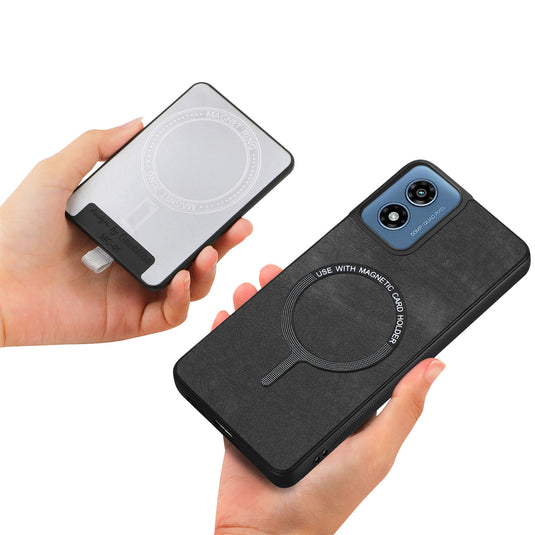 [With Ring Bracket][Detachable] Motorola Moto G15/Power Shockproof Wallet Series Case With Card Slot