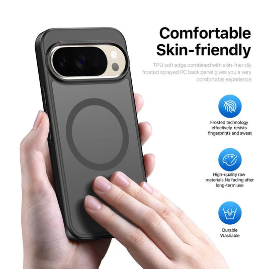 [Magsafe Compatible] Google Pixel 11 Pro XL - Matte Magnetic Anti-Slip Shockproof PC Case