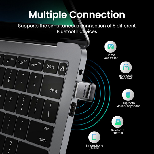 UGREEN CM390 Bluetooth 5.0 USB Adapter - Black