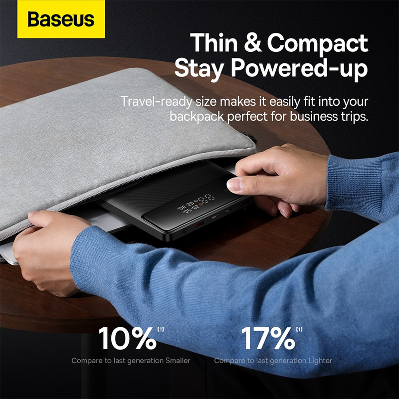 Load image into Gallery viewer, Baseus Blade Power Digital Display Fast Charging Power Bank HD Edition 20000mAh 100W PPBL000301-Black
