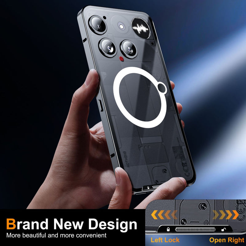 Load image into Gallery viewer, [Magsafe Compatible] Nothing Phone (3) - Transparent Essentials Series Case With Metal Frame
