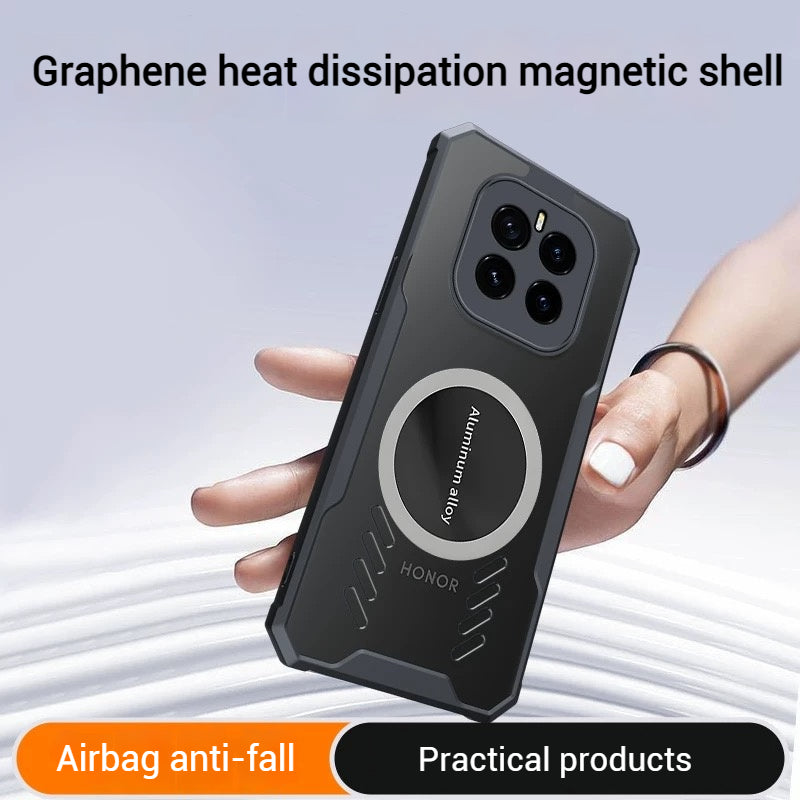 Load image into Gallery viewer, OPPO A5 Pro 5G - Full Body Graphene Heat Dissipation Car Magnetic Attraction Protective Case
