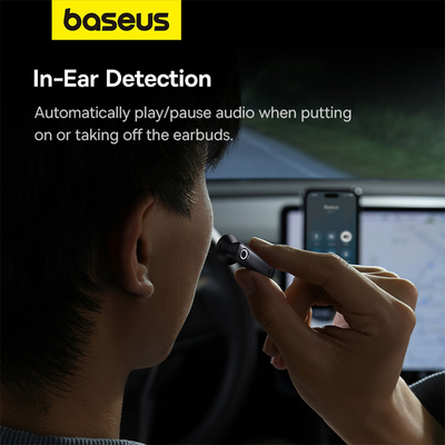 Baseus C-Mic CM10 Smart Unilateral Wireless Earphone for Car - i-Station Mobile Phone & Electronic Device Repair and Accessories