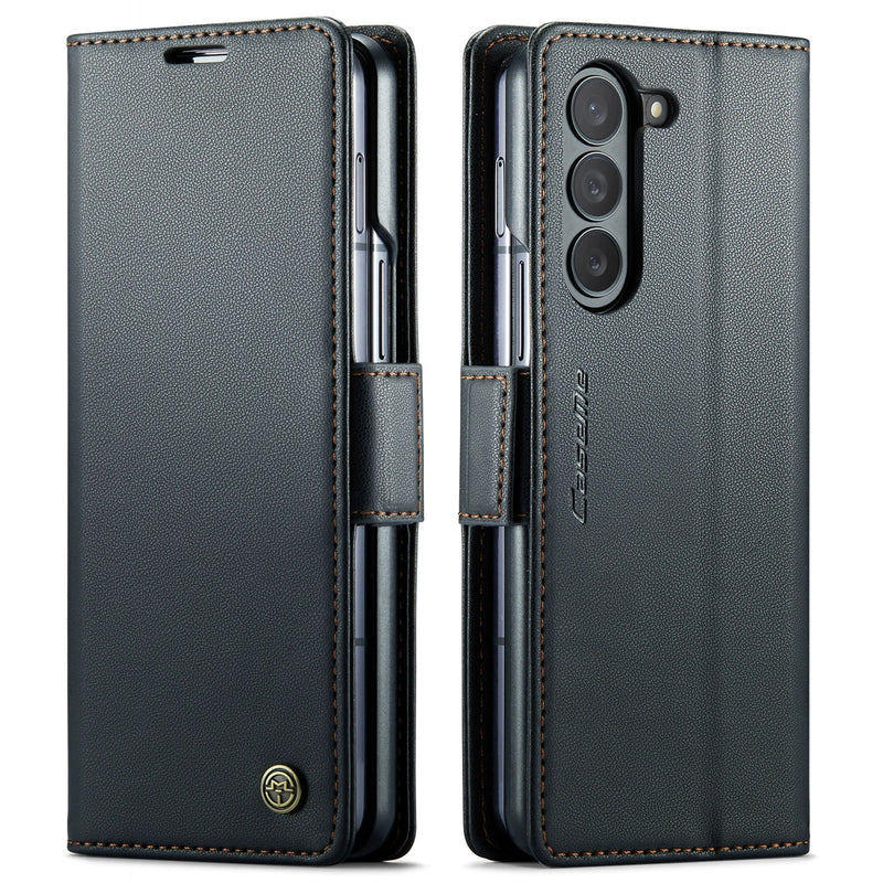 Load image into Gallery viewer, Samsung Galaxy Z Fold 6 (SM-F956) Premium Leather Shockproof Wallet Series Case
