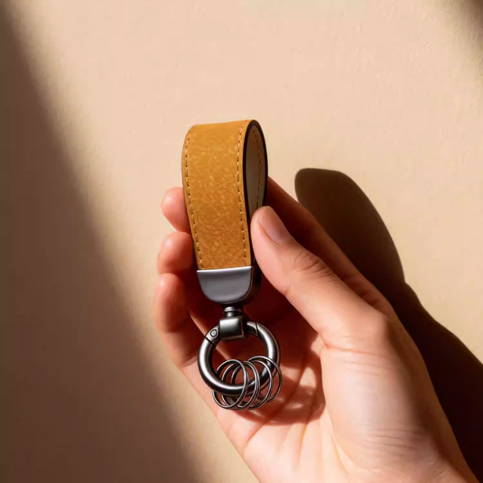 Chic & Minimalist Mini Wrist Strap Keychain, Personalized Backpack Charm, Multi-Color Key Ring for Men & Women