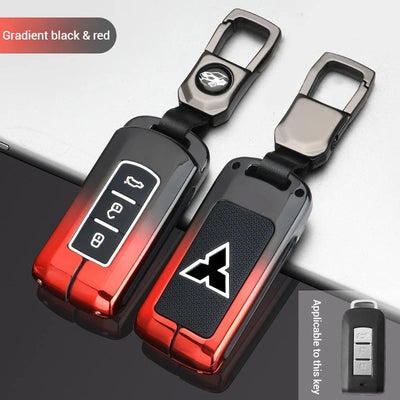 Mitsubishi Zinc Alloy + Silicone Car Key Fob Case Cover For Outlander, Eclipse Cross, ASX, Pajero, Lancer - i-Station Mobile Phone & Electronic Device Repair and Accessories
