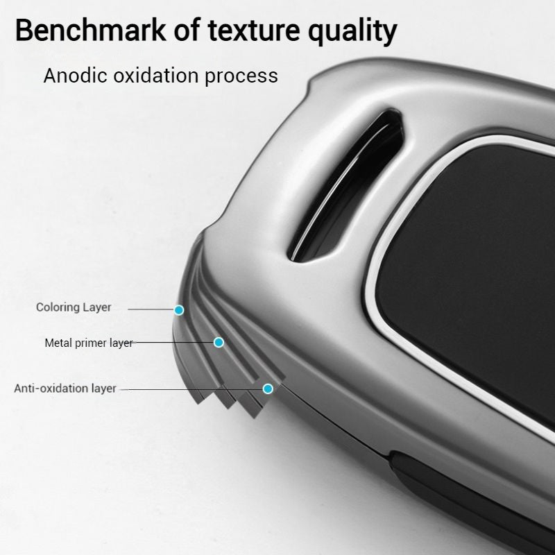 Load image into Gallery viewer, Lexus Metal Shell &amp; Soft Silicone Car Key Fob Case Cover For ES200, NX 300h, RX 300, LM, LS500h, LX 570
