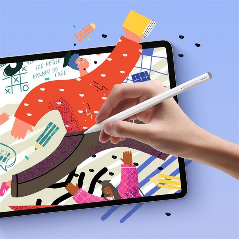 Load image into Gallery viewer, Baseus Smooth Writing 2 Series Stylus with LED Indicators (P80015802213-00) (Active/Passive Version) - Moon White - i-Station Mobile Phone &amp; Electronic Device Repair and Accessories
