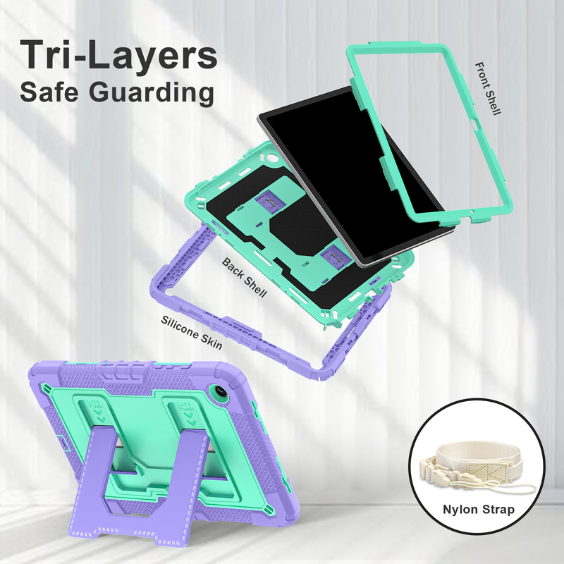 Load image into Gallery viewer, [Built-in Stand][With Shoulder Strap] Samsung Galaxy Tab A9 Plus &amp; A11 Plus 11" Kids Full-cover Heavy Duty Case
