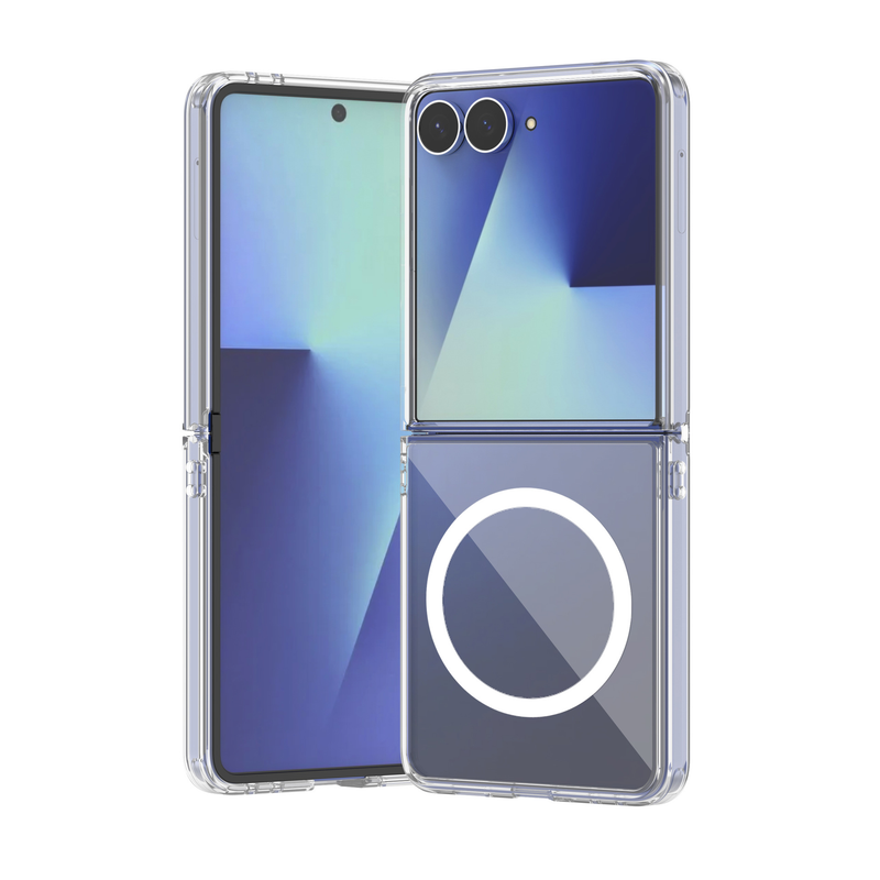 Load image into Gallery viewer, [Magsafe Compatible] Samsung Galaxy Z Flip8 - Hard PC Ultra Thin Hinge Protection Shockproof Non-Slip Scratch-Resistant Full Protective Clear Case
