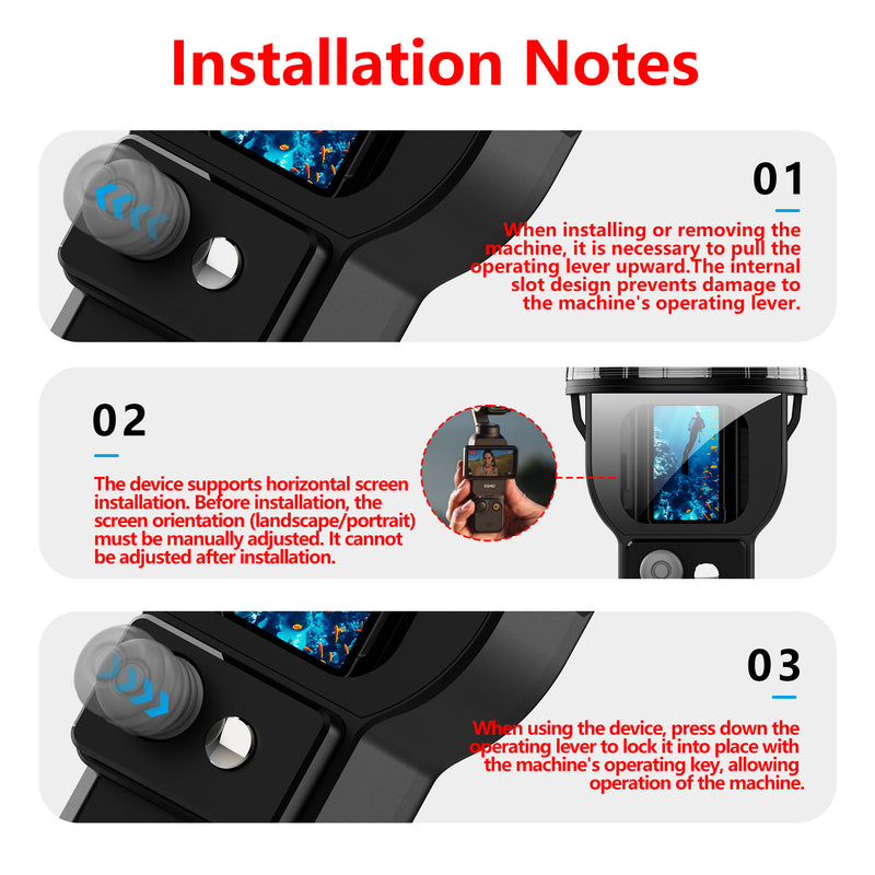 Load image into Gallery viewer, DJI Osmo Pocket 3 Waterproof Housing Case 30m Depth 360° Panoramic Underwater Shooting Cover

