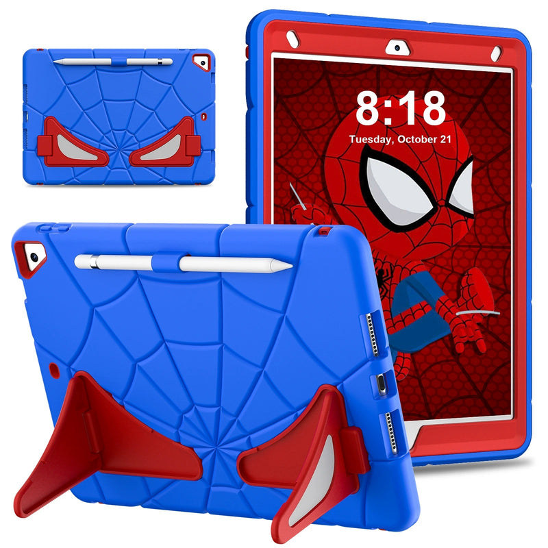 Load image into Gallery viewer, [Built-in Stand][With Pen Slot] Apple iPad Pro 11-inch M4/M5 (2024/2025) Spiderman Cartoon Kids Full-cover Silicone Shockproof Case - i-Station Mobile Phone &amp; Electronic Device Repair and Accessories
