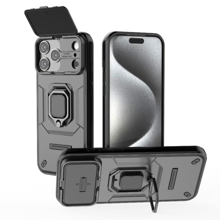 Load image into Gallery viewer, [With Lens Cover][Built-in Stand] Apple iPhone 17/Air/Pro/Max - Shield Shockproof Rugged Heavy Duty Case
