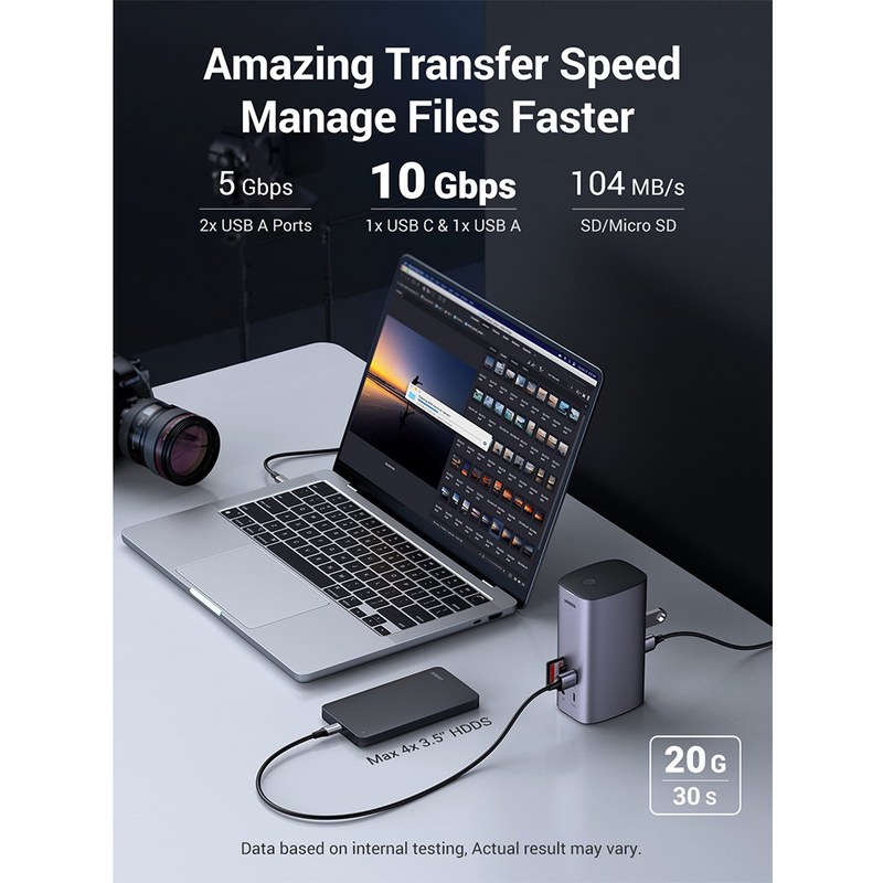 Load image into Gallery viewer, UGREEN CM555 USB-C Multifunction Docking Station Pro 12 in 1
