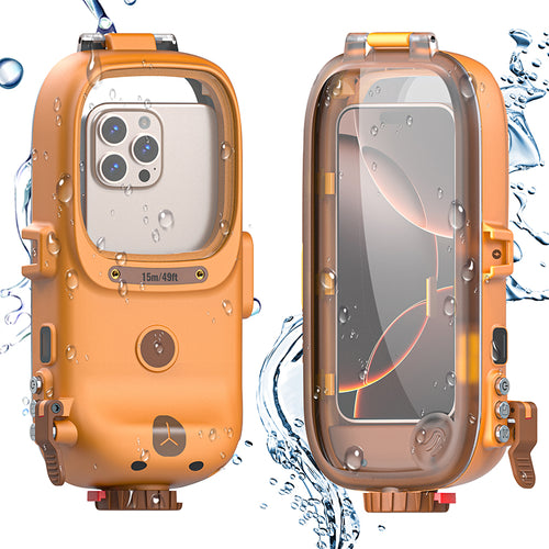 [With Bluetooth Version][Diving IPX8 15M/49FT Waterproof] Universal Google - Redpepper Underwater Protective Mobile Phone Case