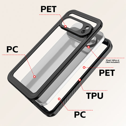 [FS Series] Google Pixel 10 Pro / XL - Redpepper Full Covered Waterproof Heavy Duty Tough Armor Case - i-Station Mobile Phone & Electronic Device Repair and Accessories