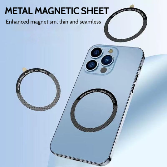 [Self-adhesive] Ultra-thin MagSafe Magnetic Ring Sticker, Compatible with iPhone & Android Phones