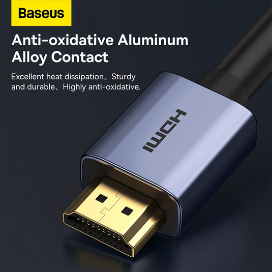 Baseus High Definition Series Graphene HDMI to HDMI 4K Adapter Cable 5M - Black - i-Station Mobile Phone & Electronic Device Repair and Accessories