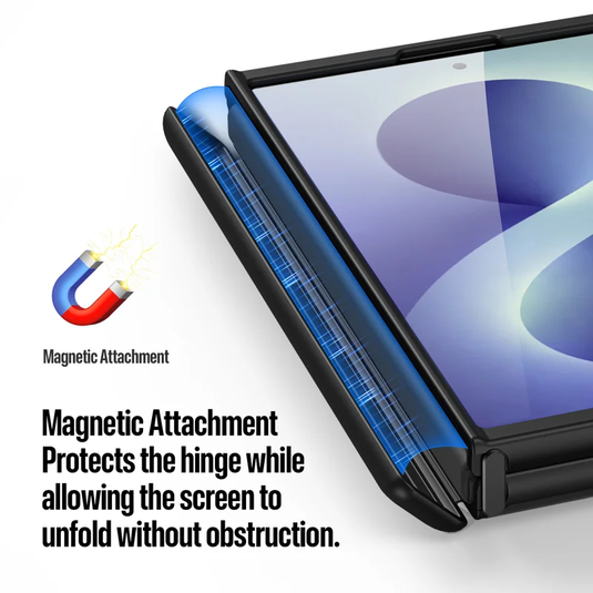 Samsung Galaxy Z Fold 8 (SM-F971) Minimalist Business Magnetic Stand Matte Case