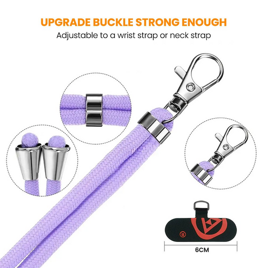 REDEFINE Universal Crossbody Cell Phone Lanyard Round Rope Diameter 6mm - i-Station Mobile Phone & Electronic Device Repair and Accessories