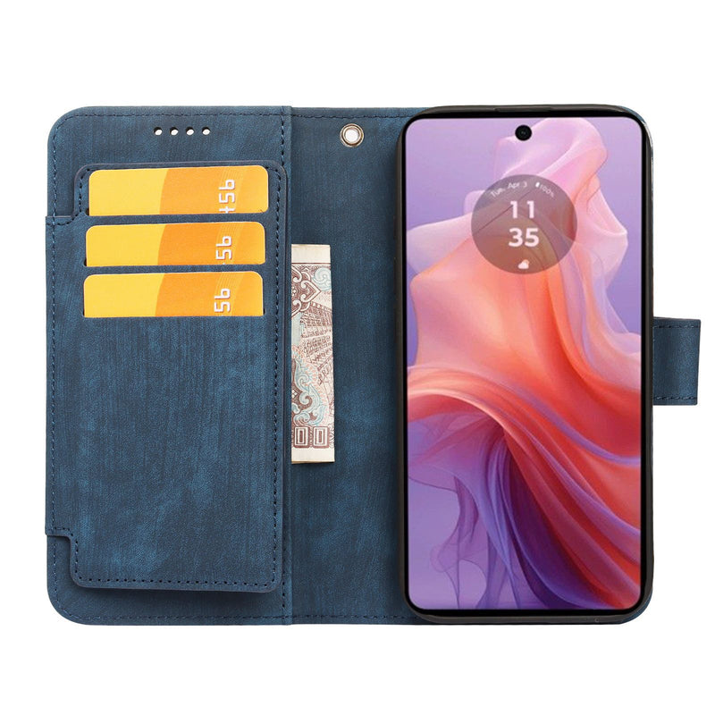 Load image into Gallery viewer, [With Card Slot] Motorola Moto G56 Full-coverage Shockproof Wallet Series Case
