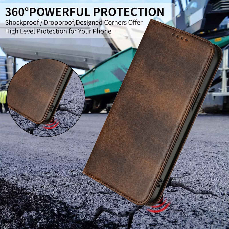 Load image into Gallery viewer, [With Card Slot] Samsung S25/Plus/Ultra/Edge - Multi Functional Leather Flap Wallet Series Case
