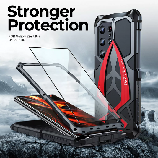 [Military-Grade Protection] [Metal Frame Bumper] Samsung Galaxy S25 Ultra - Heavy Duty Shockproof Series Phone Case