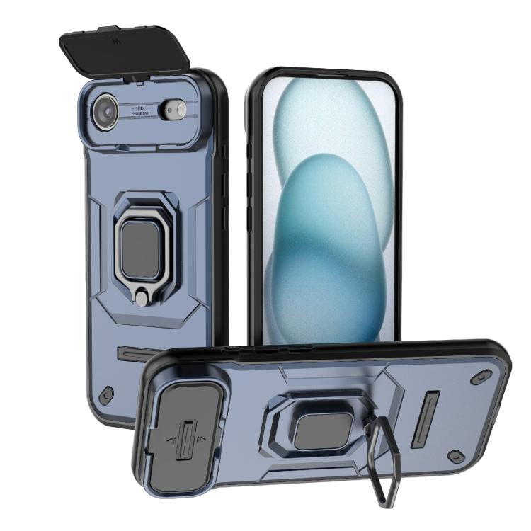 Load image into Gallery viewer, [With Lens Cover][Built-in Stand] Apple iPhone 17/Air/Pro/Max - Shield Shockproof Rugged Heavy Duty Case
