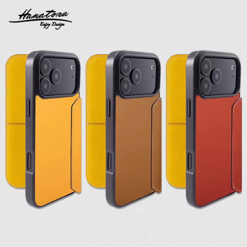 Load image into Gallery viewer, [With Card Slot] Apple iPhone 17/Air/Pro/Max - HANATORA Business Drop Proof Genuine Leather Flip Wallet Series Case
