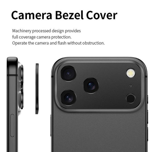 Apple iPhone 17/Air/Pro/Max Matte Metal Hollow Camera Lens Cover